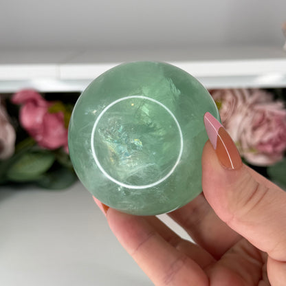 Green Fluorite Spheres