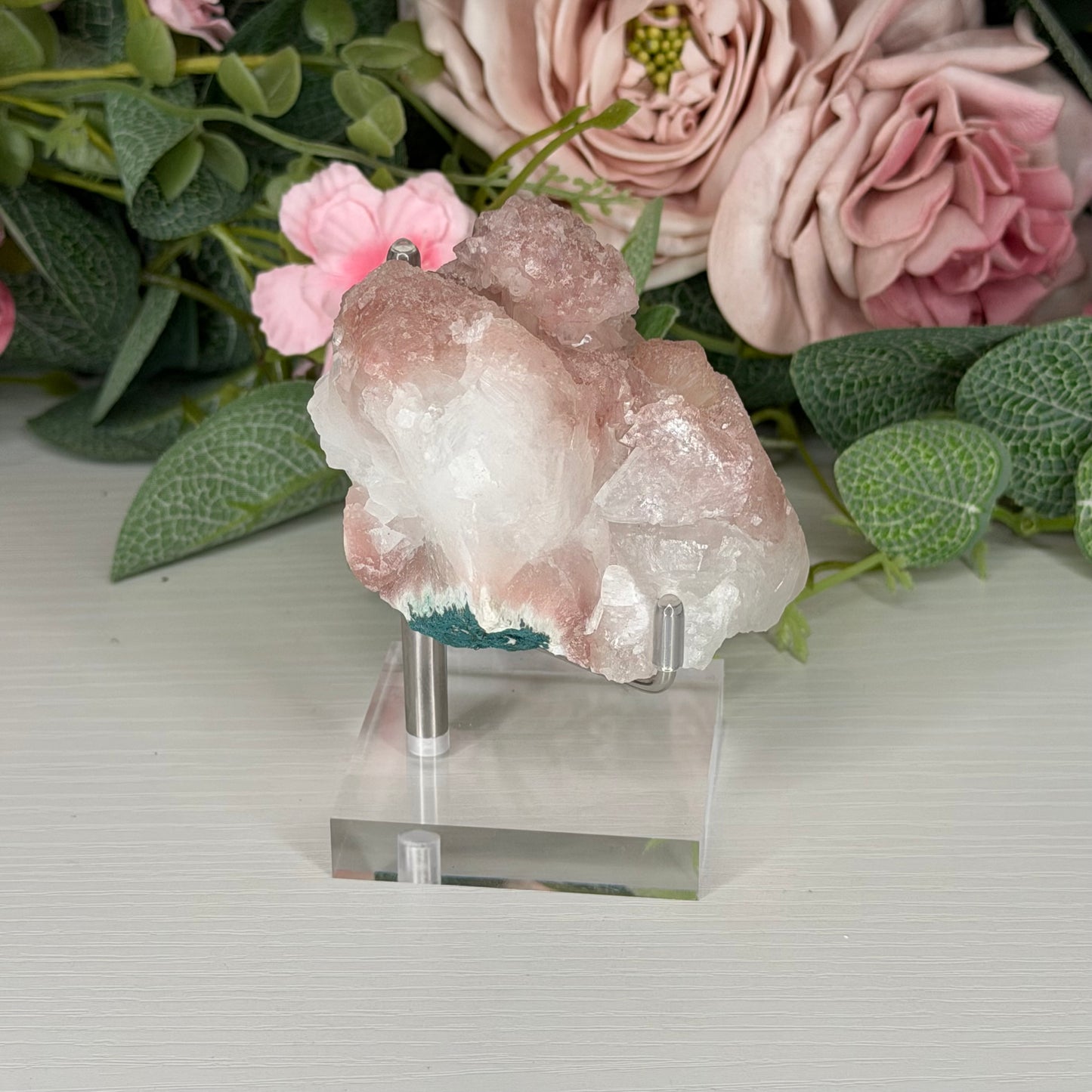 Apophyllite With Pink Chalcedony H