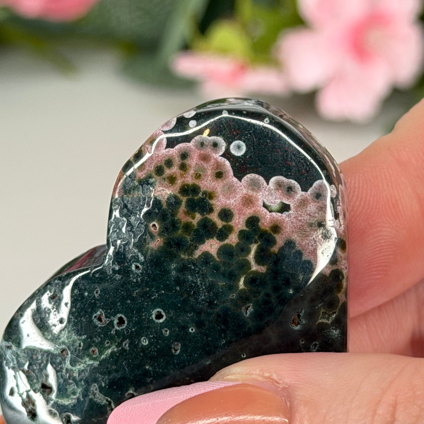 Ocean Jasper Heart