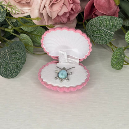 Larimar Turtle Necklace