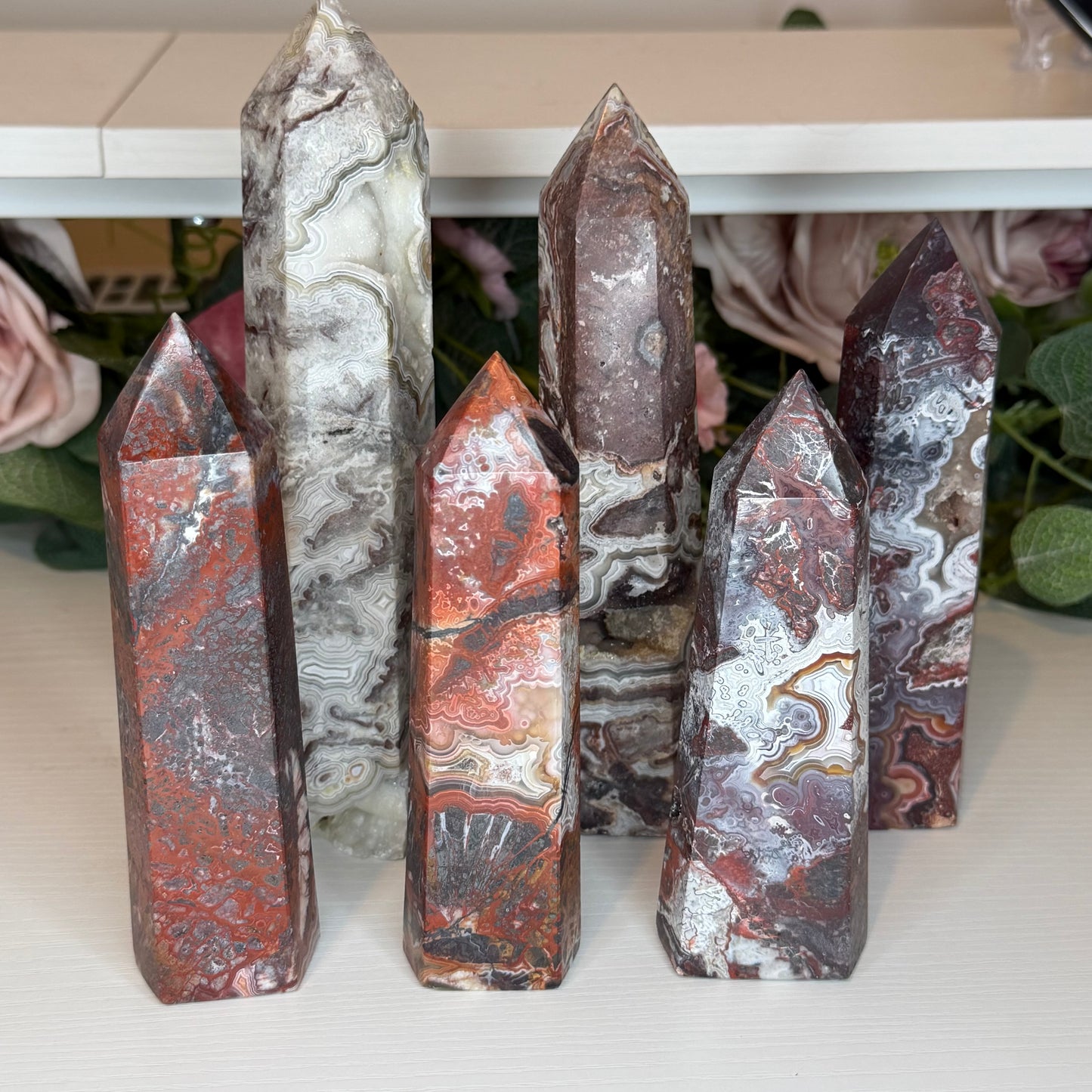 Mexican Lace Agate Towers