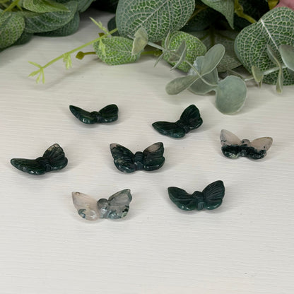 Mini Moss Agate Butterfly