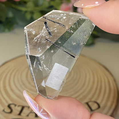 High Quality Tourmaline in Quartz Freeforms