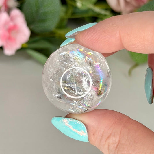 Rainbow Clear Quartz Spheres