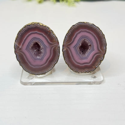 Zhanguo Agate Geode Pairs