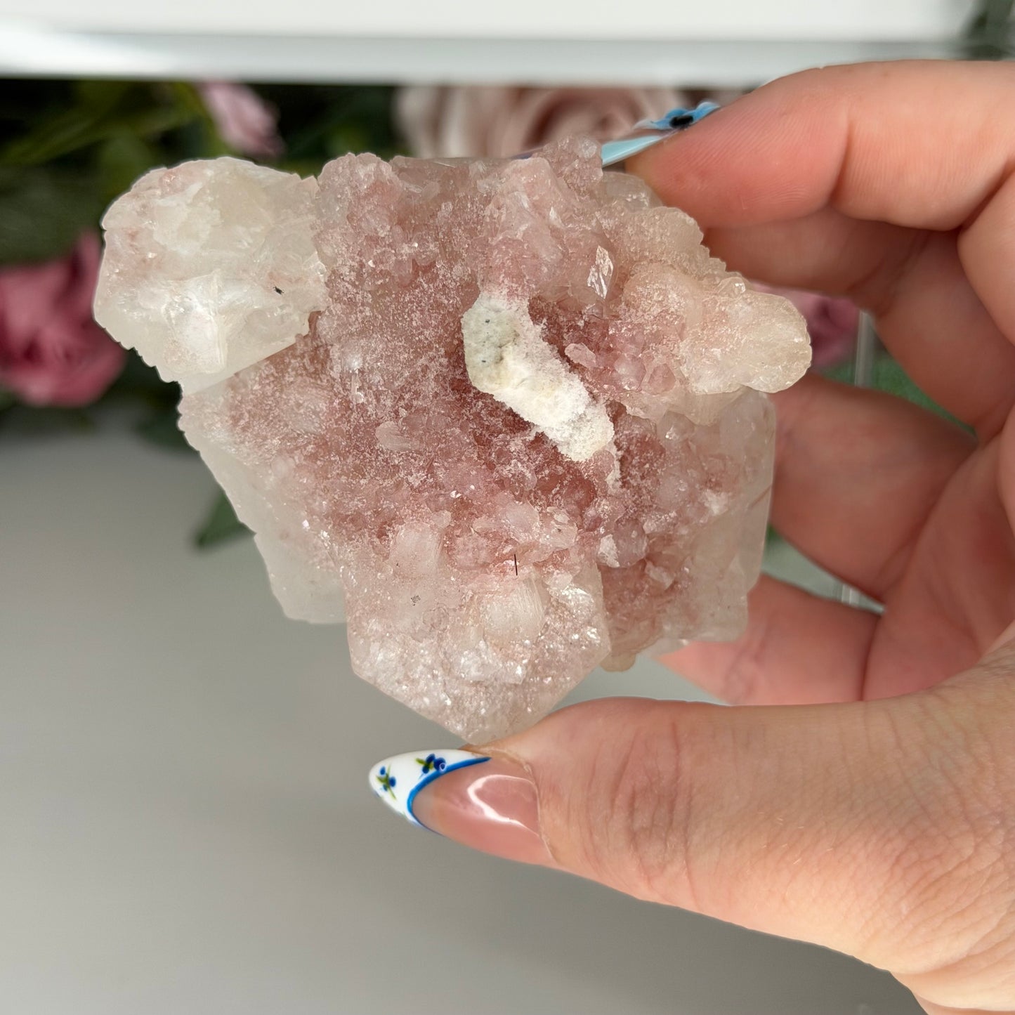 Apophyllite With Pink Chalcedony Z