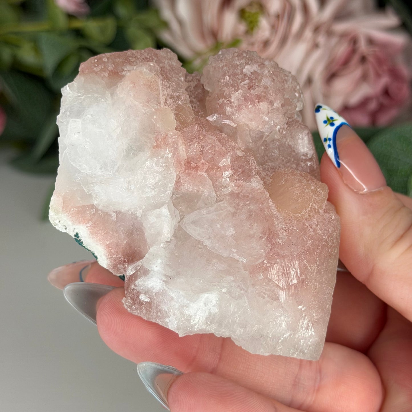 Apophyllite With Pink Chalcedony H
