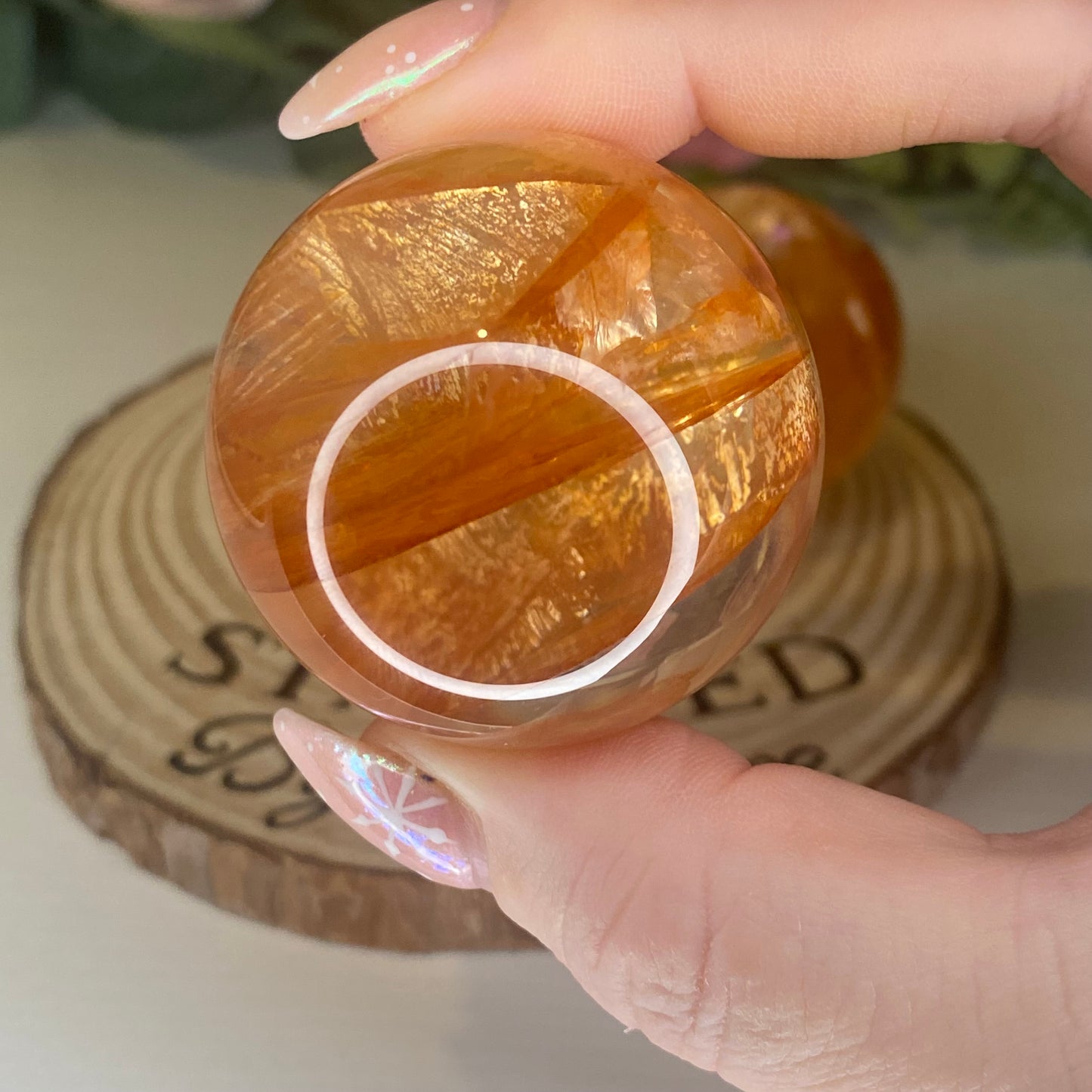 High Quality Fire Quartz Spheres