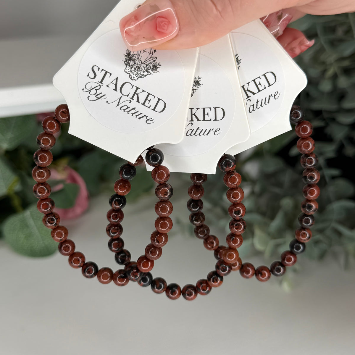 Mahogany Obsidian Bracelet (6mm)