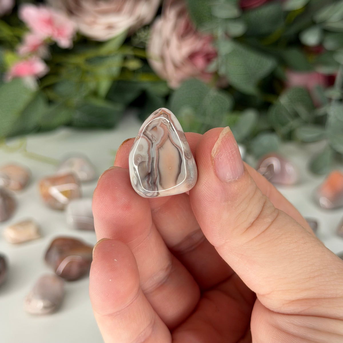 Pink Banded Agate Tumble