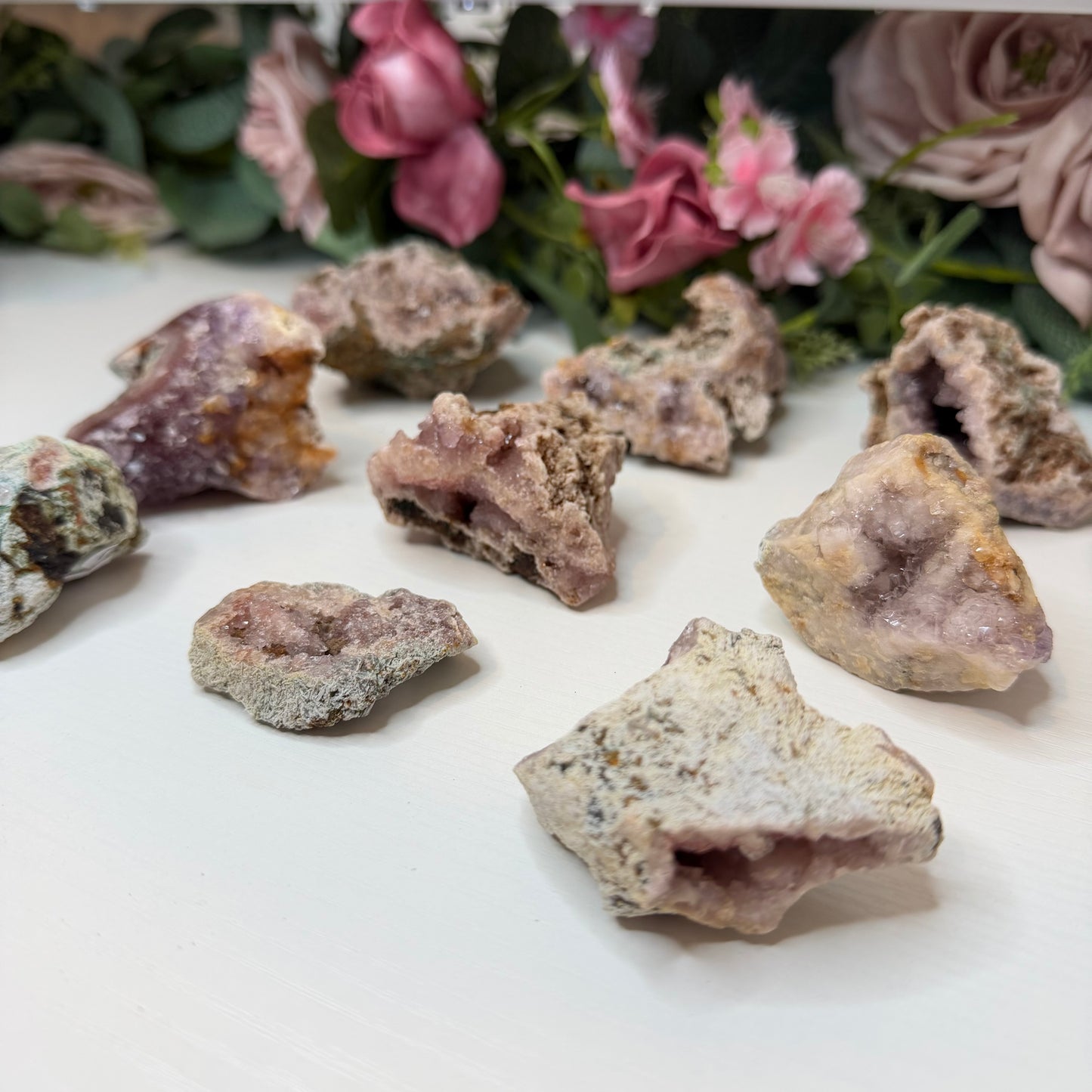 Raw Pink Amethyst Clusters
