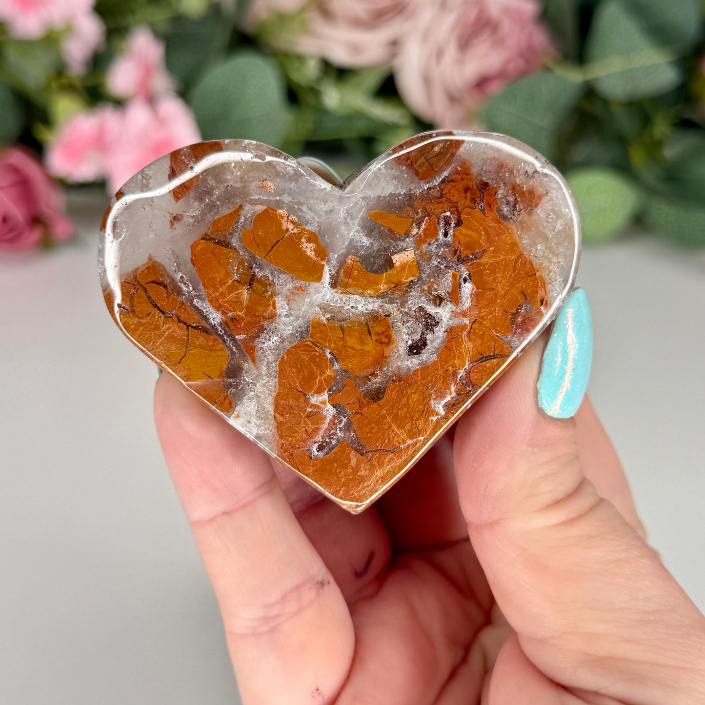 Brecciated Jasper Hearts