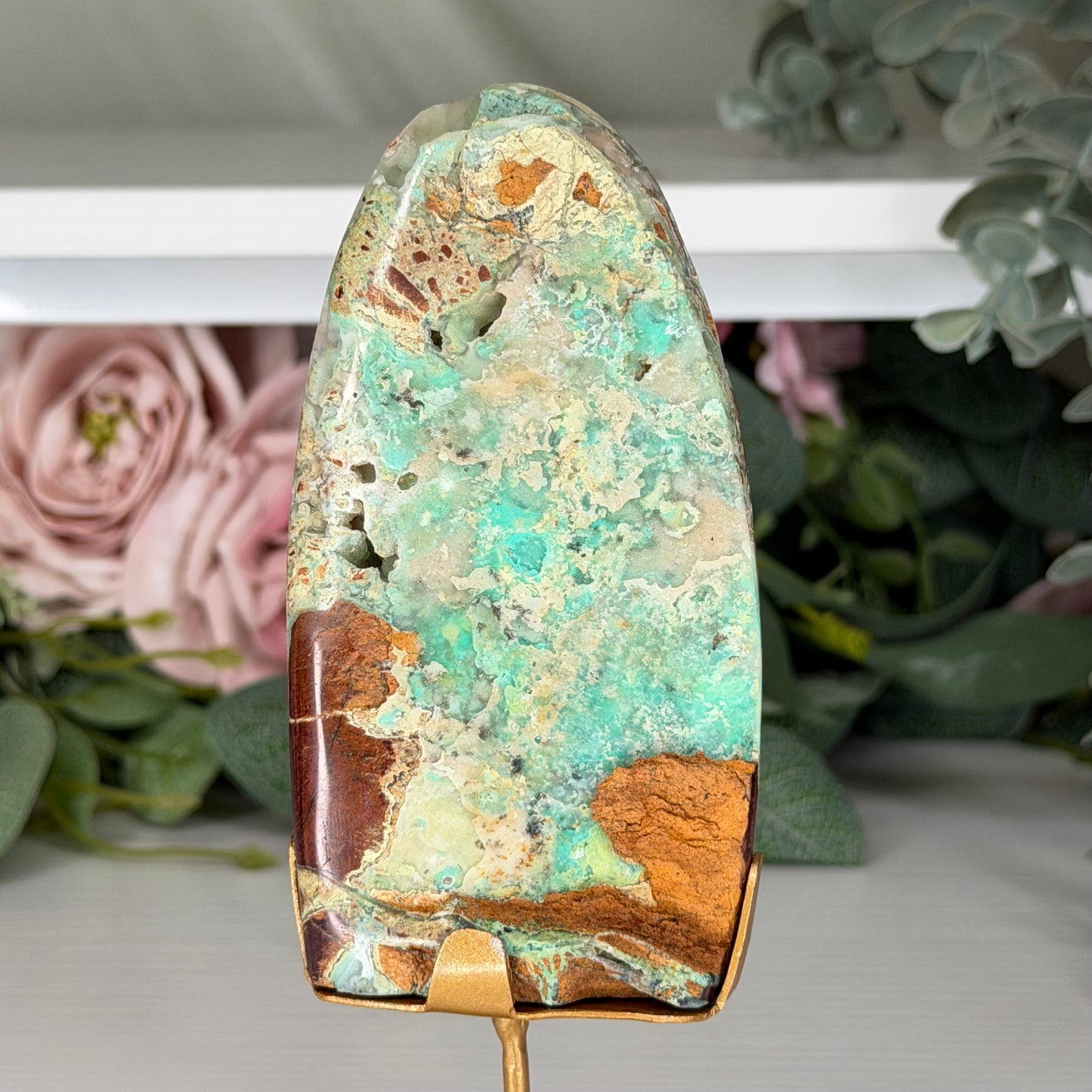 Smithsonite Freeform On Custom Stand