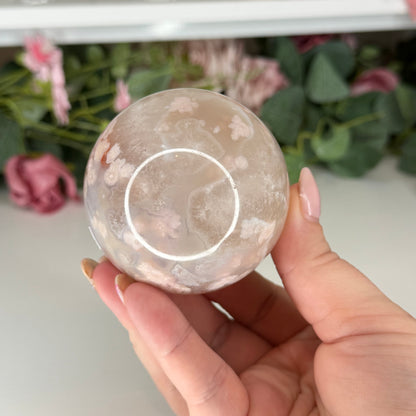 Flower Agate Sphere
