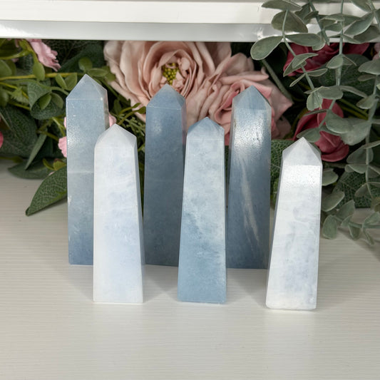 Blue Calcite Towers