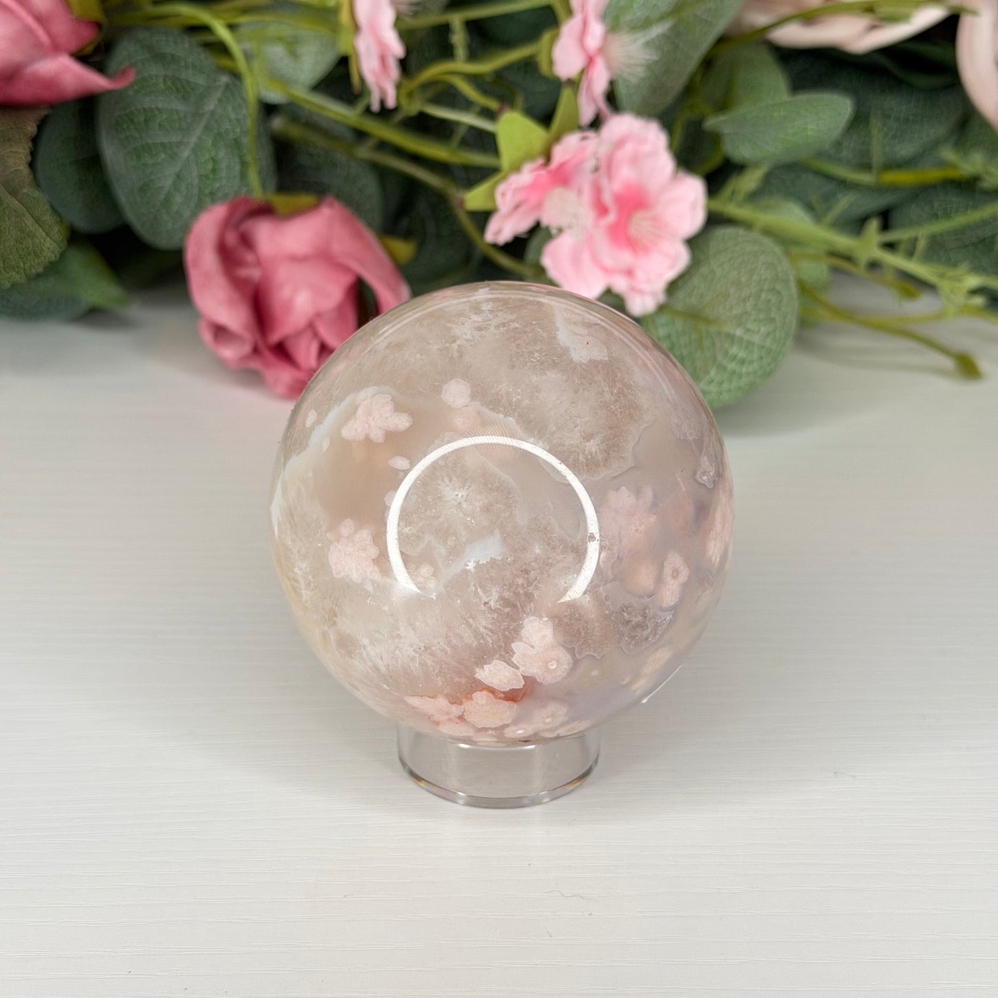 Flower Agate Sphere