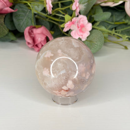 Flower Agate Sphere