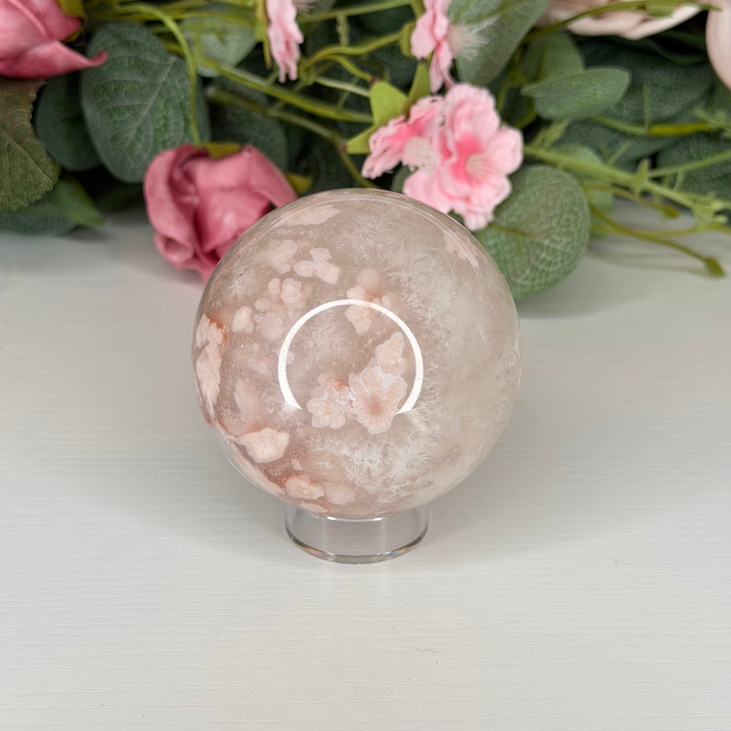 Flower Agate Sphere