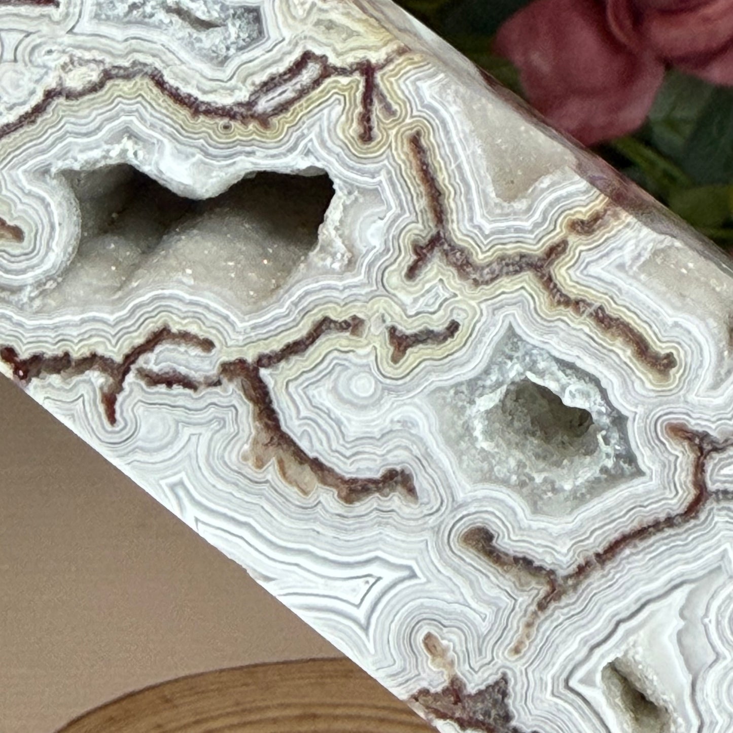 Mexican Lace Agate Statement Tower