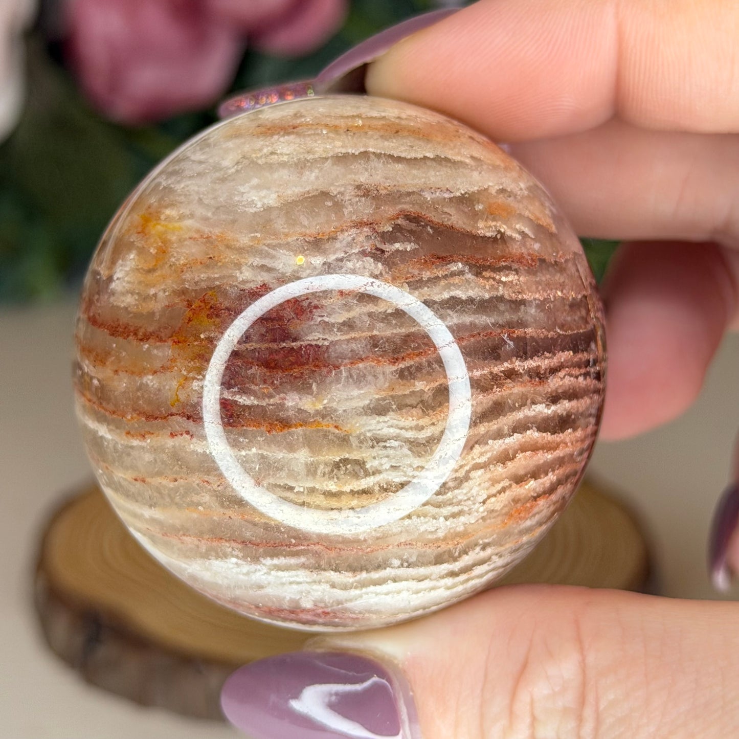 Thousand Layer Garden Quartz Sphere