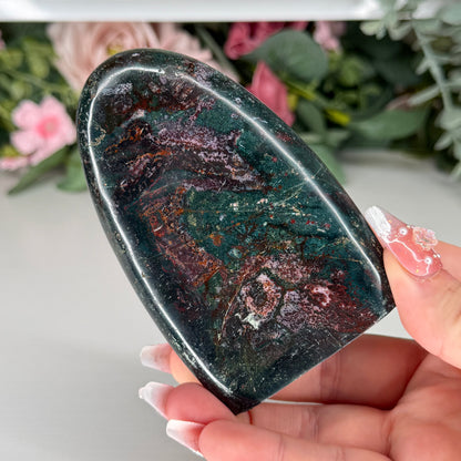 Green Jasper Freeforms
