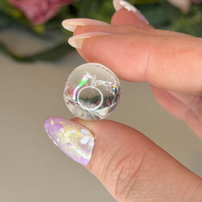 Rainbow Clear Quartz Mini Spheres
