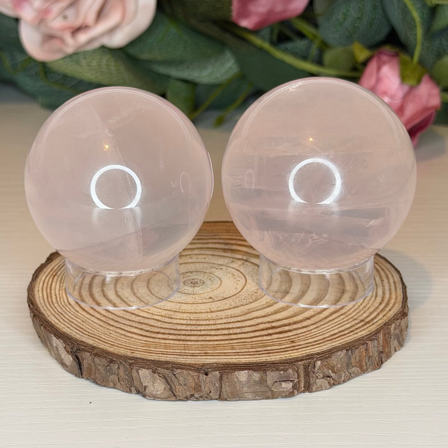 Gemmy Rose Quartz Sphere