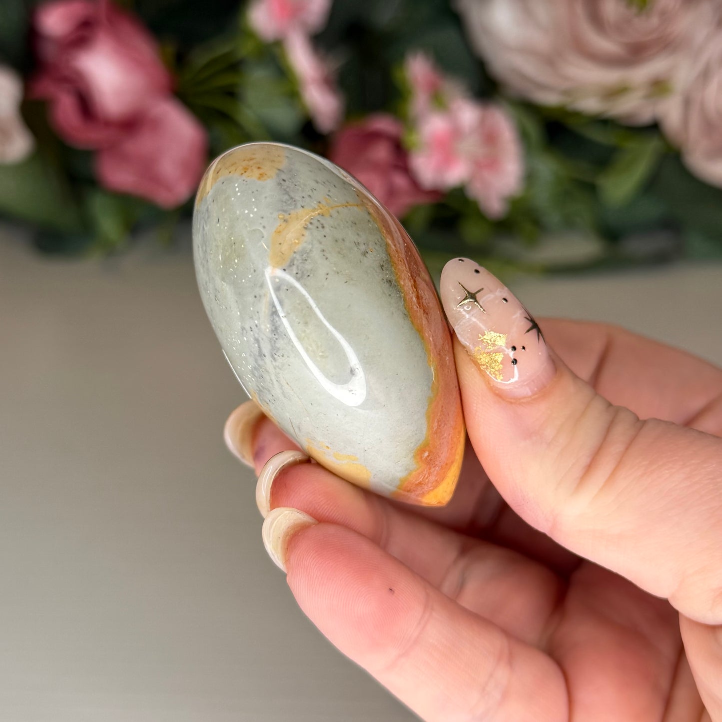 Polychrome Jasper Hearts