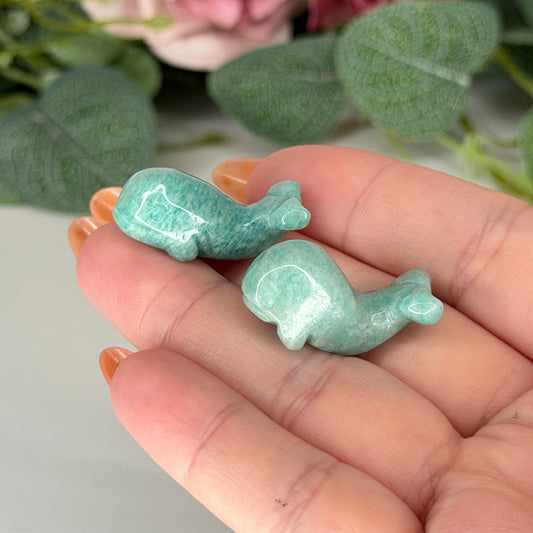 Mini Amazonite Whale