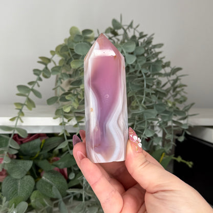 Pink Jelly Agate Towers