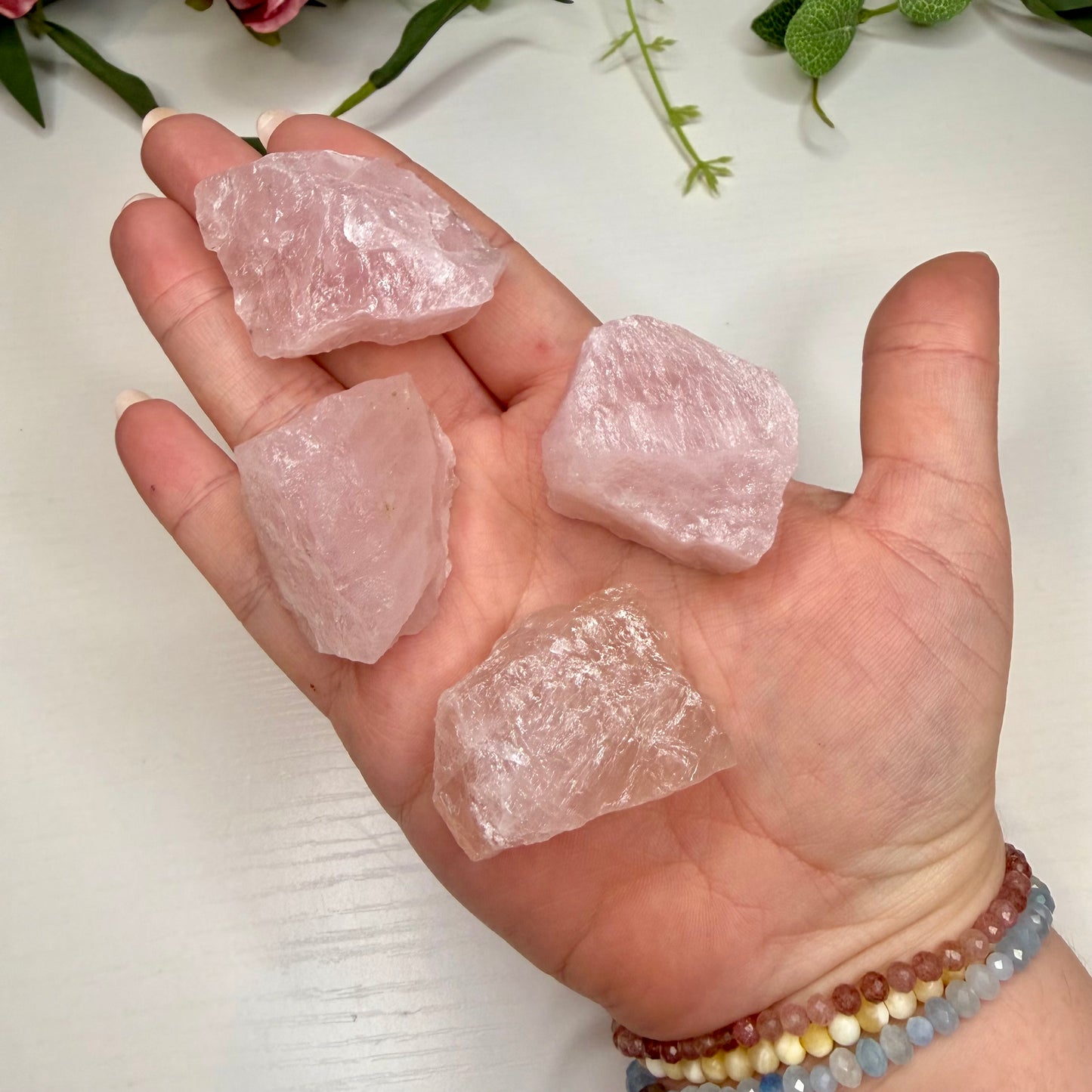 Raw Rose Quartz Chunks