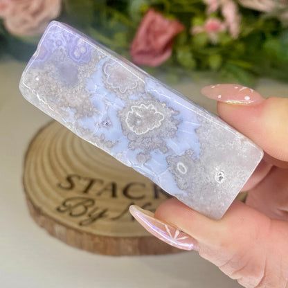 Blue Flower Agate Freeforms