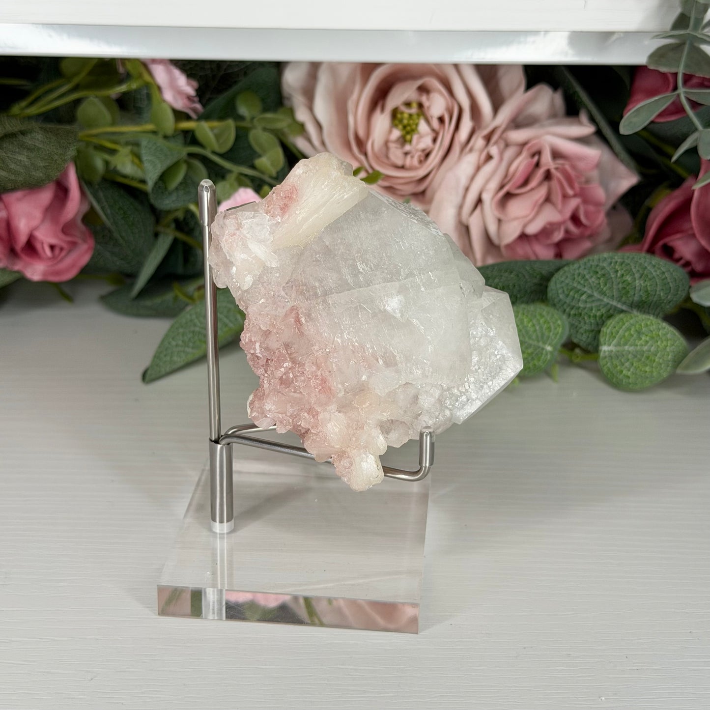 Apophyllite With Pink Chalcedony Z