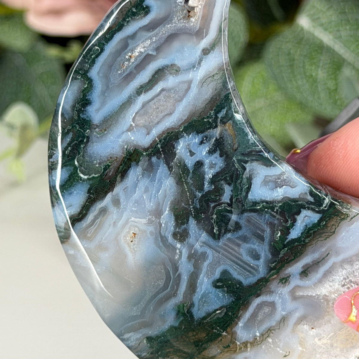 Moss Agate Moon A