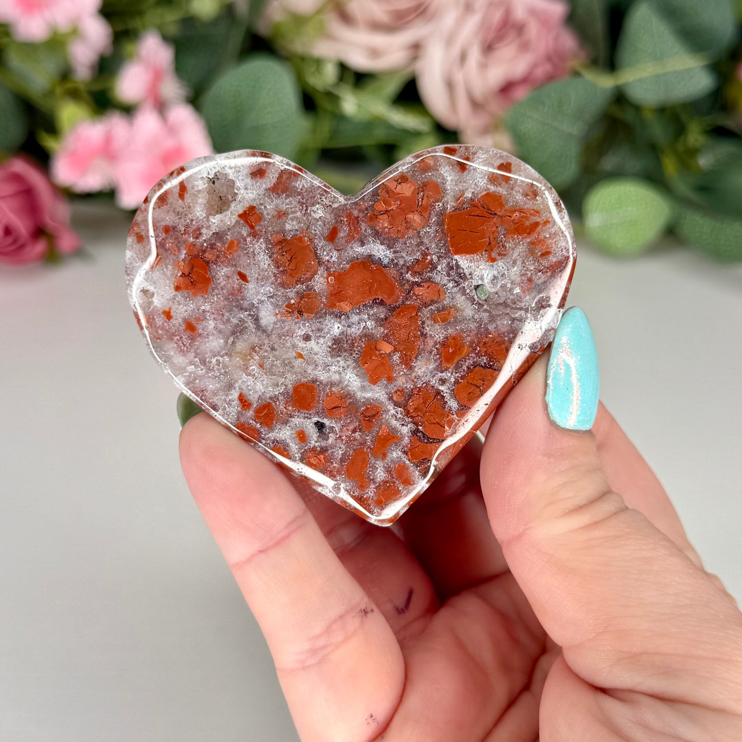Brecciated Jasper Hearts