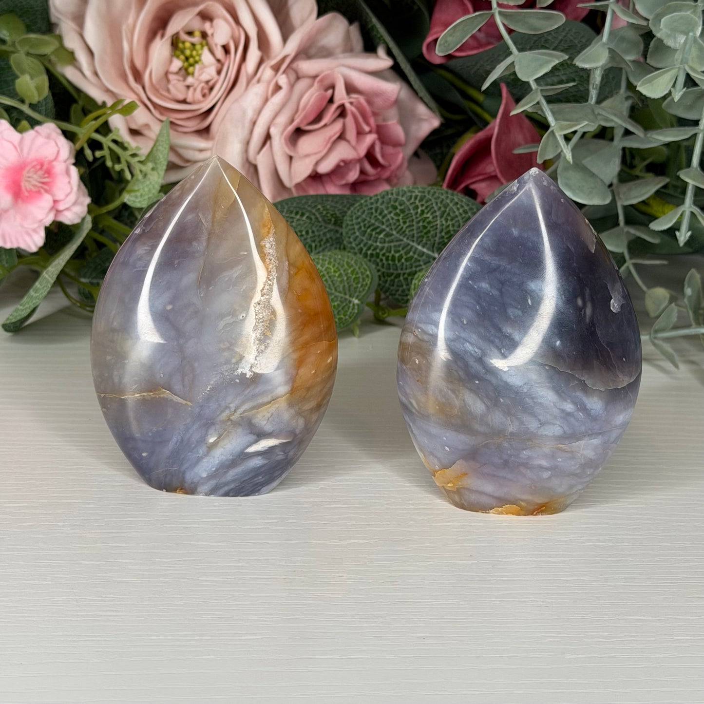Purple Chalcedony Teardrop
