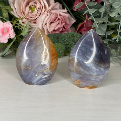 Purple Chalcedony Teardrop