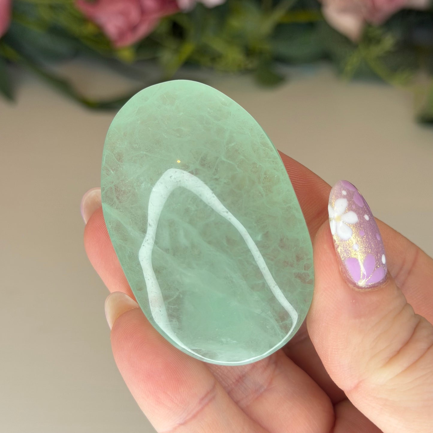 Green Fluorite Palmstones