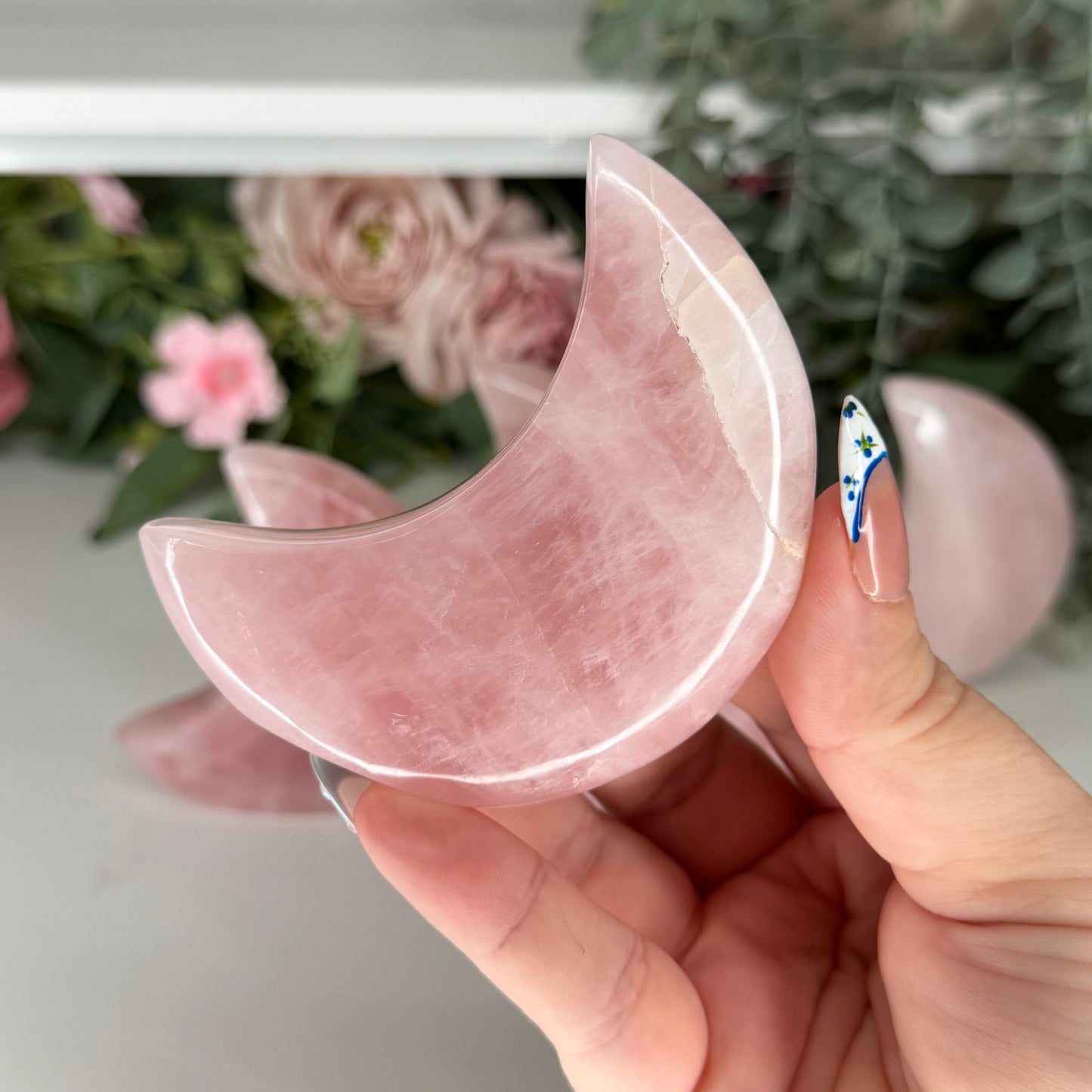 Rose Quartz Standing Moons