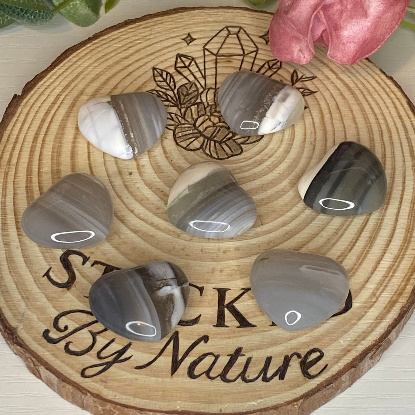 Banded Agate Heart (intuitively chosen)