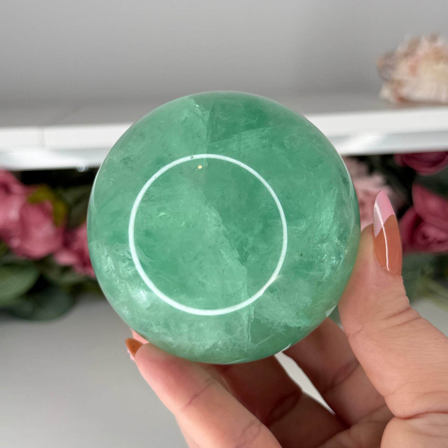 Green Fluorite Spheres