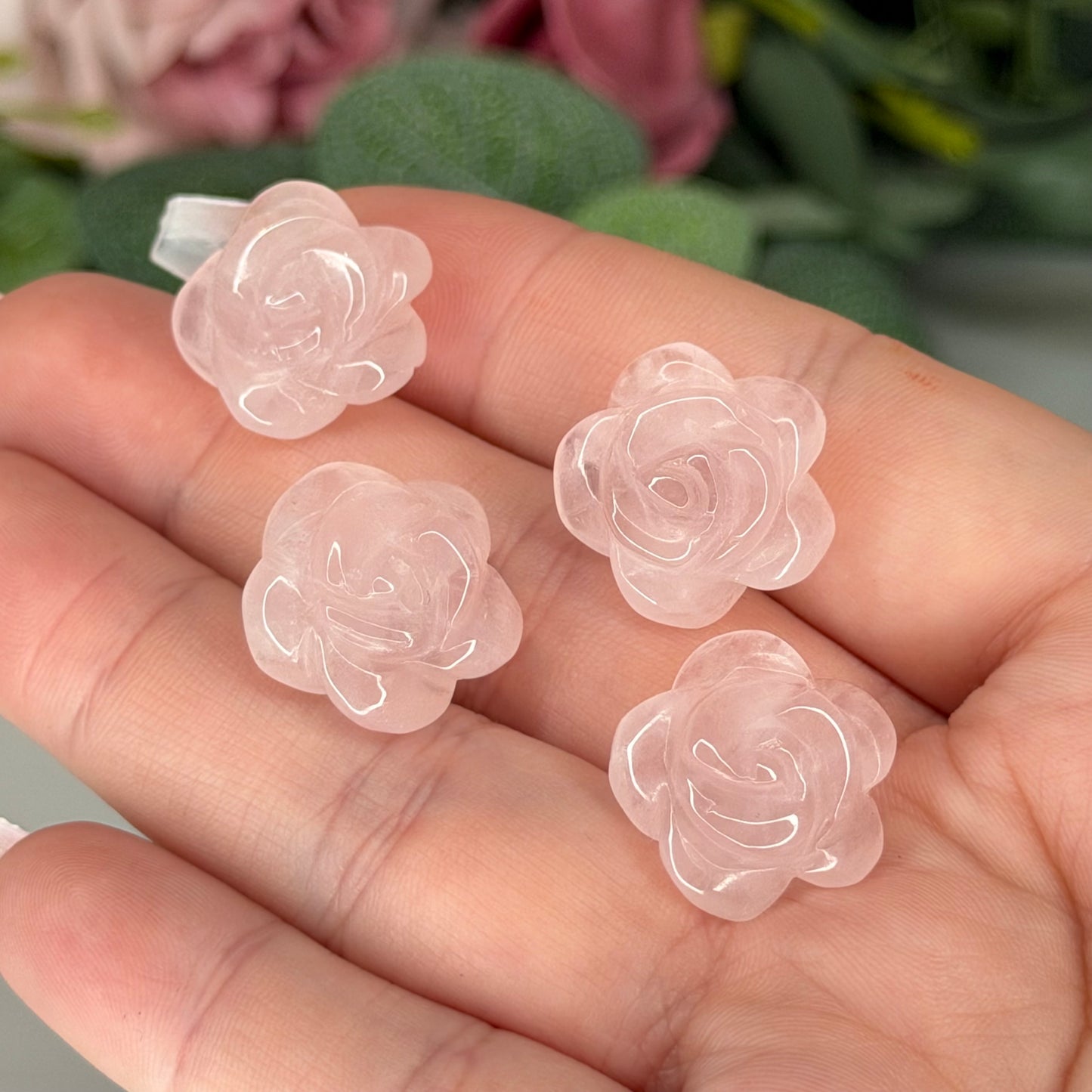 Rose Quartz Mini Rose