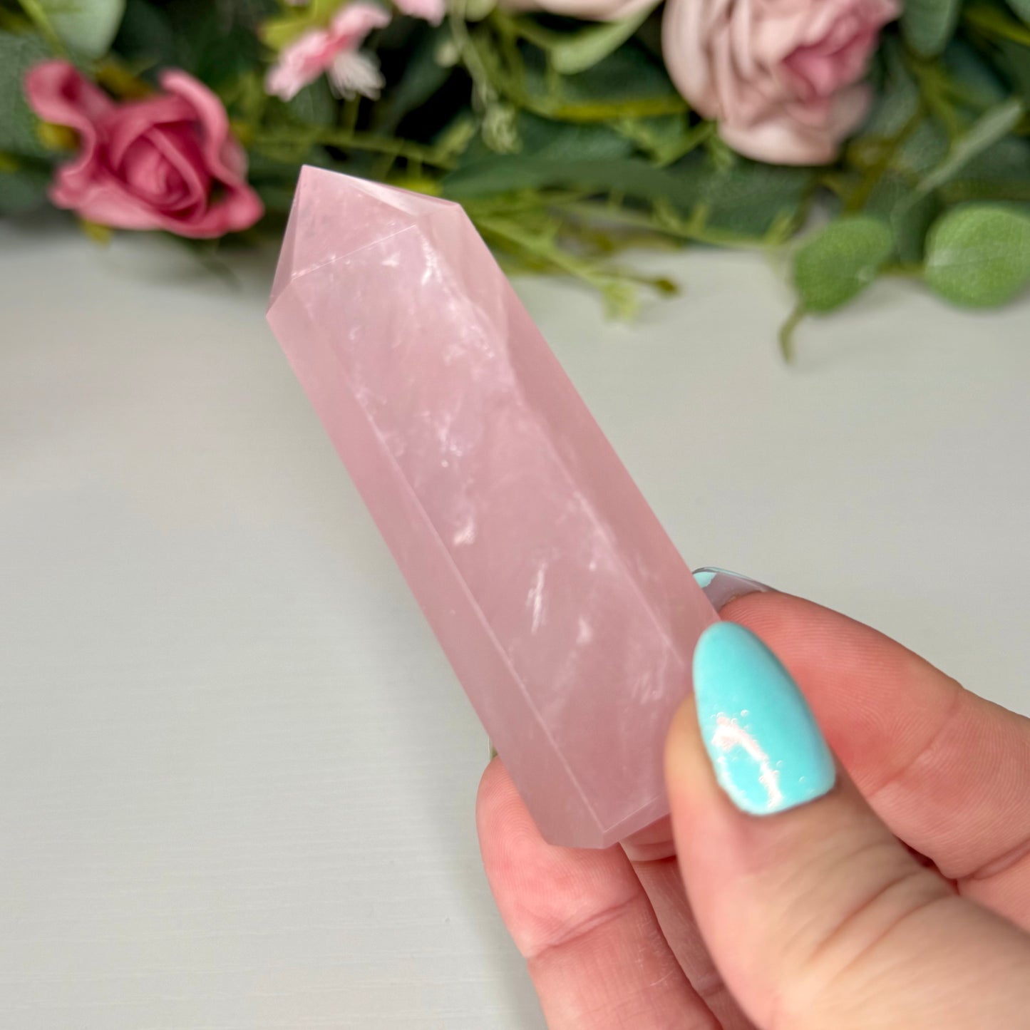 Jelly Rose Quartz Towers
