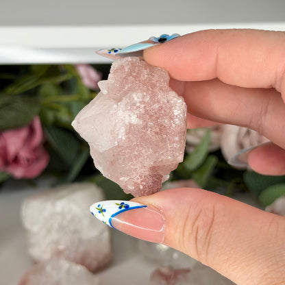 Apophyllite With Pink Chacedony