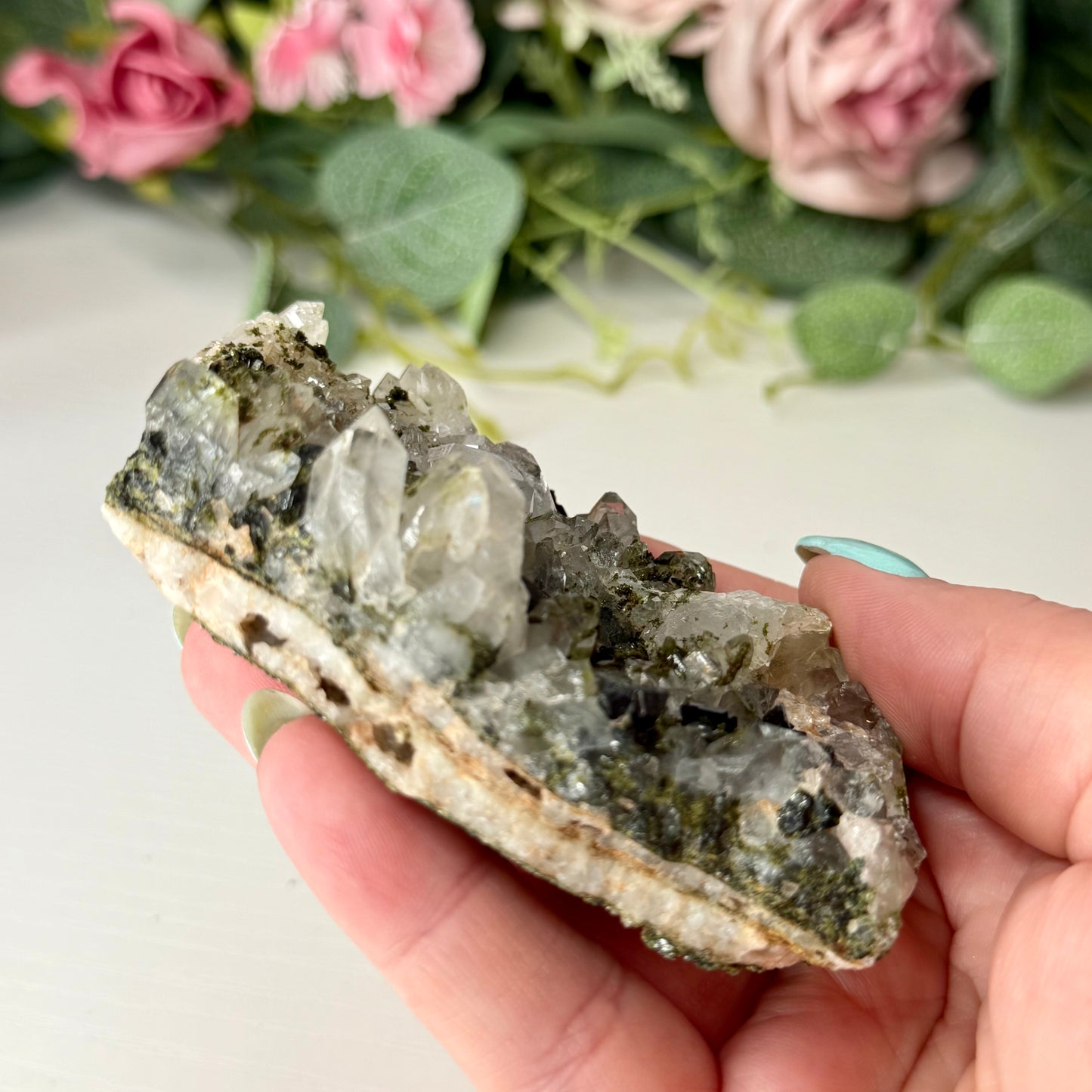 Epidote With Quartz