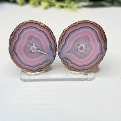 Zhanguo Agate Geode Pairs