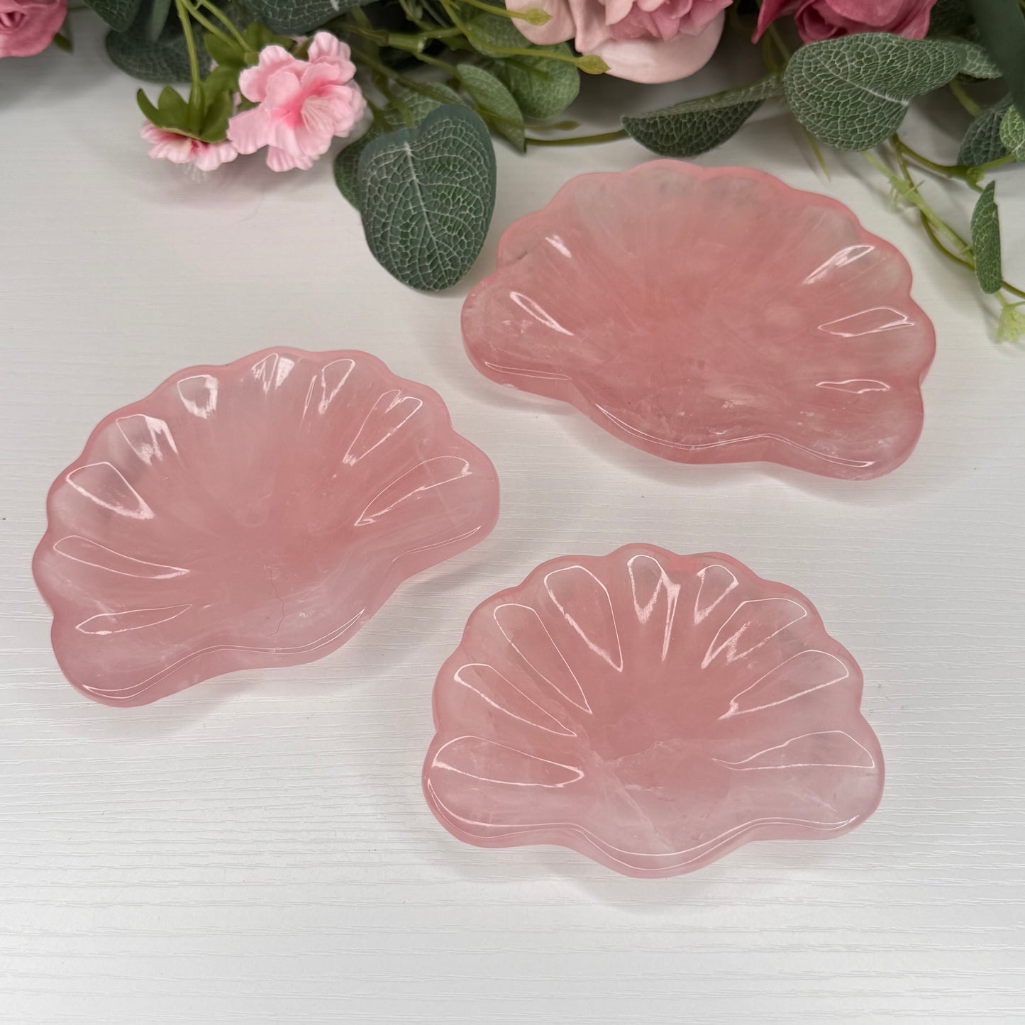 Rose Quartz Shell Dish