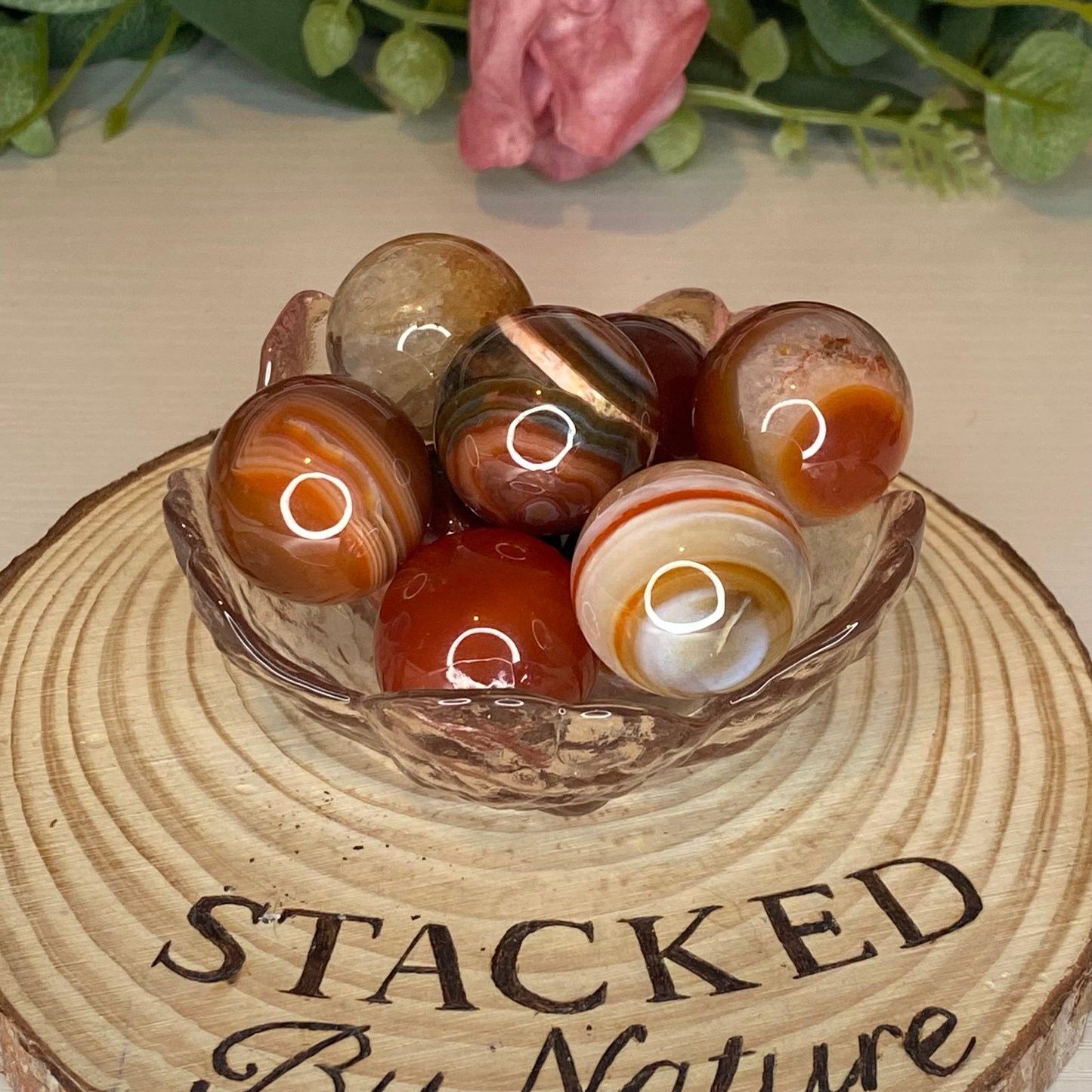 Small Carnelian Sphere (intuitively chosen)