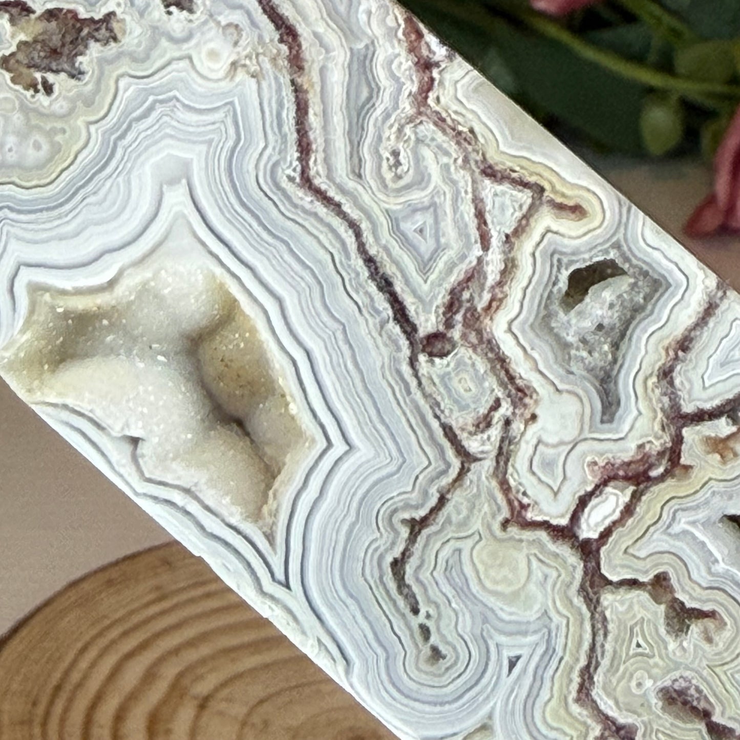 Mexican Lace Agate Statement Tower