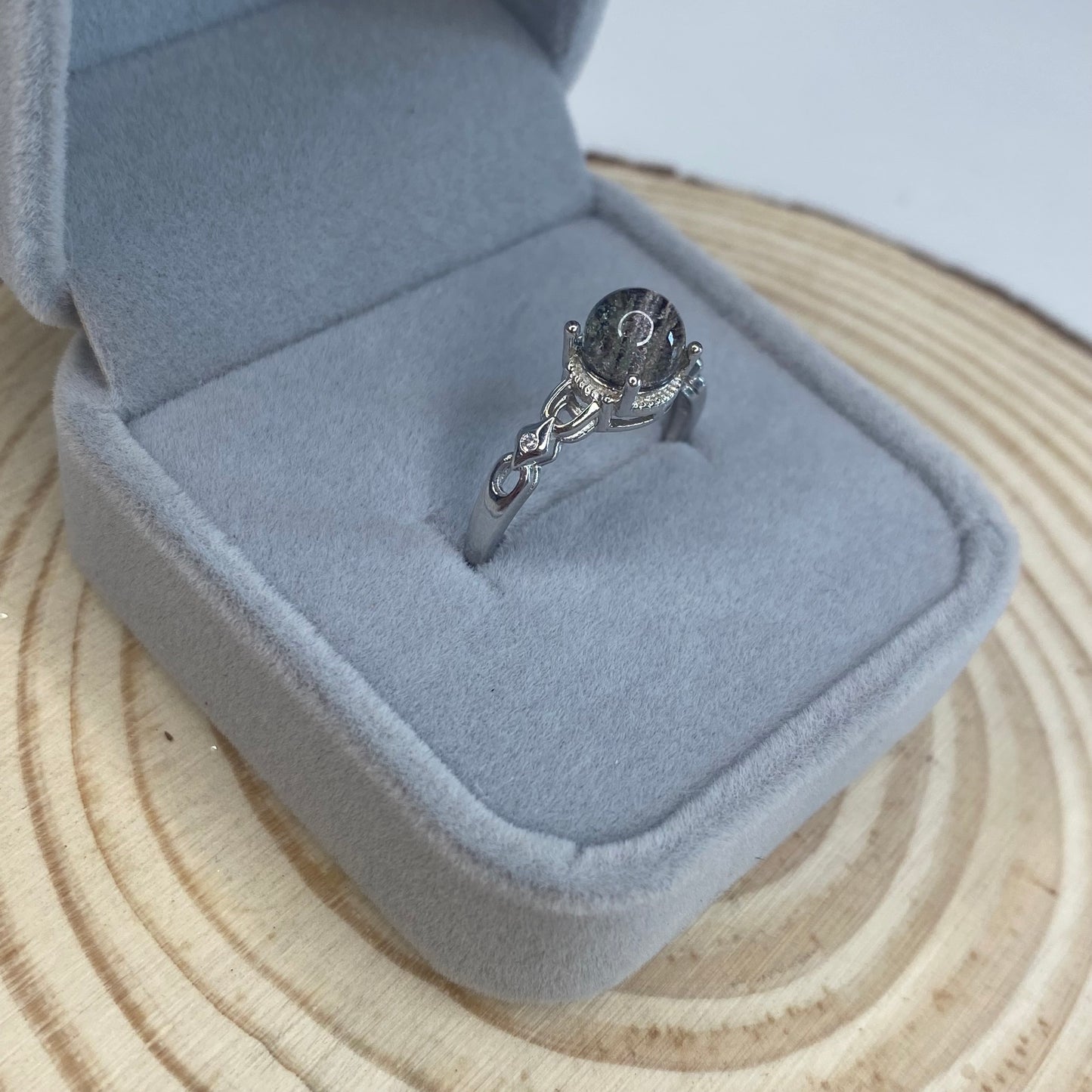 Garden Quartz S925 Adjustable Ring